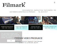 Tablet Screenshot of filmark.cz